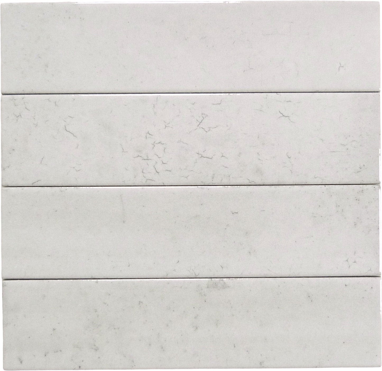 Seattle Brick White 2x10 Glossy Porcelain Tile Euro Glass