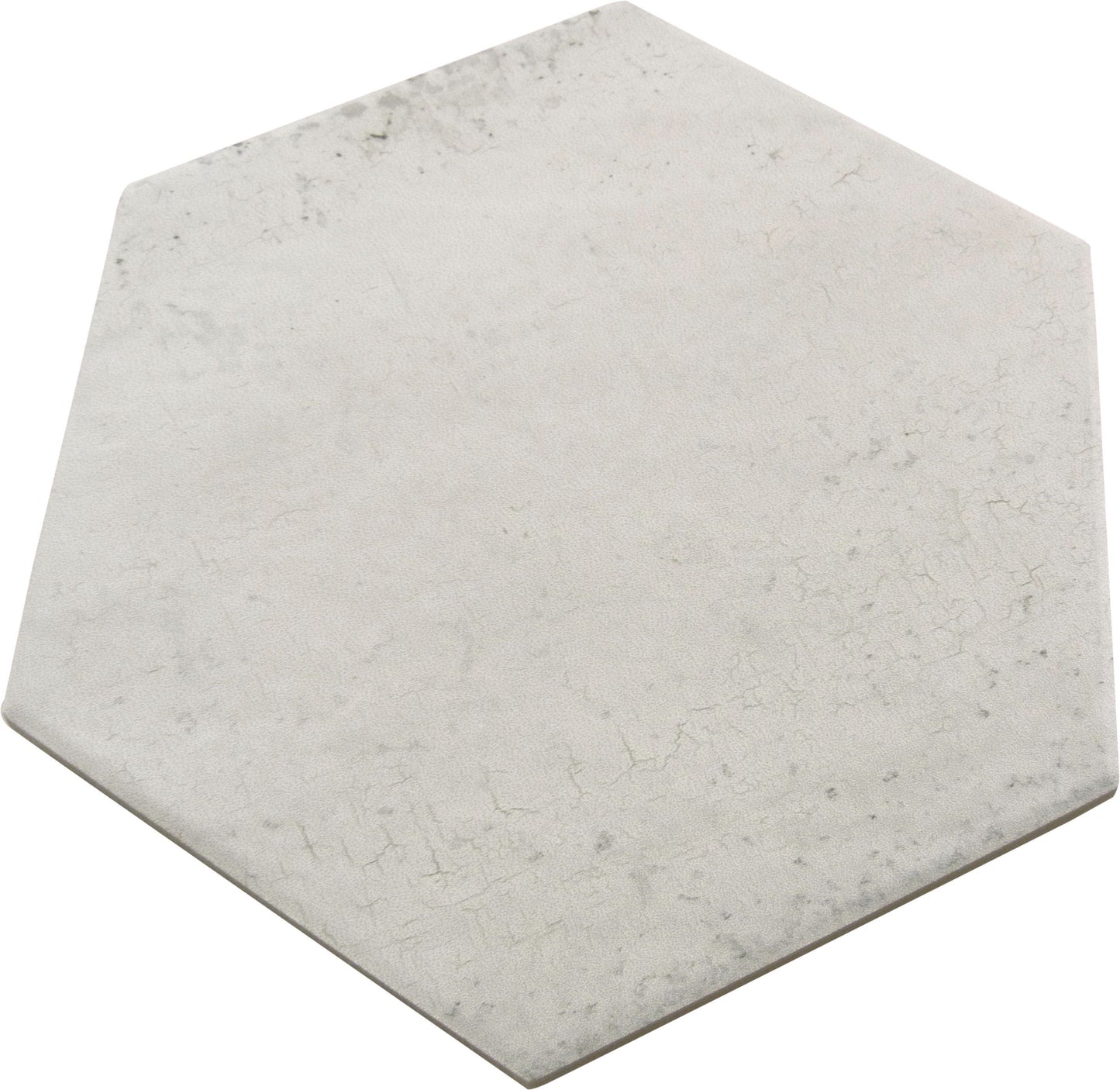 Seattle Hexagon White 9x10 Matte Porcelain Tile Euro Glass