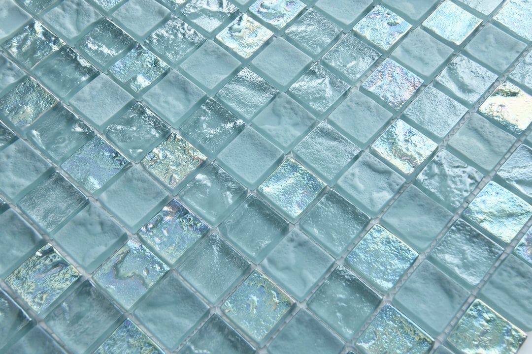 Crystal Soho Green 1x1 Glass Tile Fusion