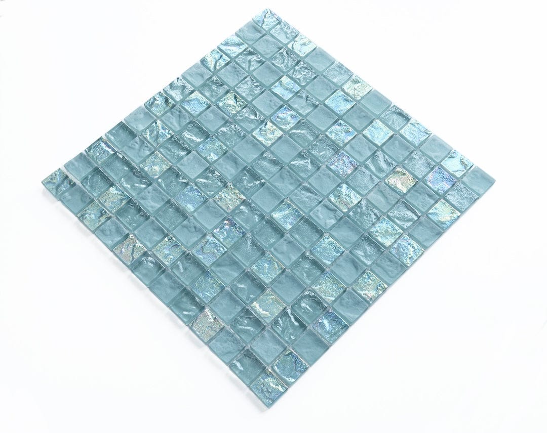 Crystal Soho Green 1x1 Glass Tile Fusion