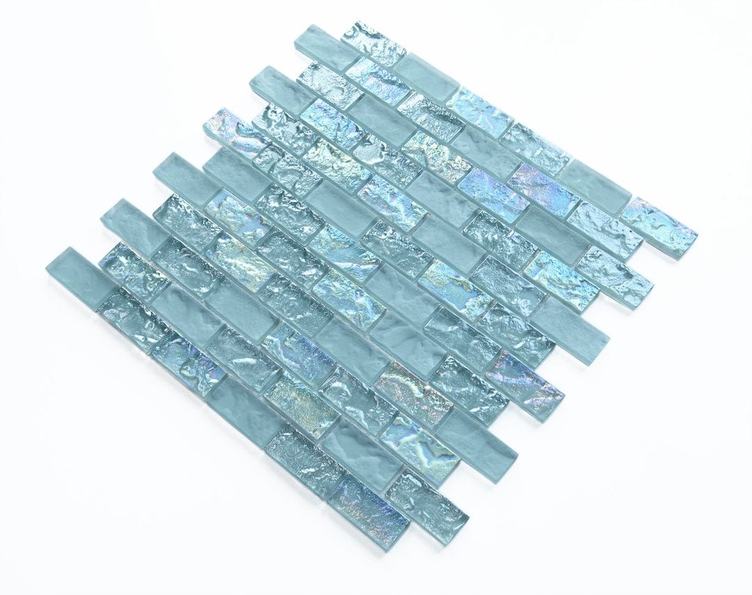 Crystal Soho Green 1x2 Glass Tile Fusion