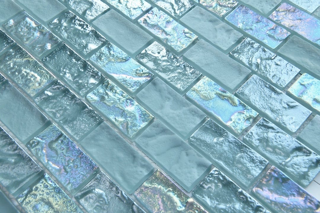 Crystal Soho Green 1x2 Glass Tile Fusion