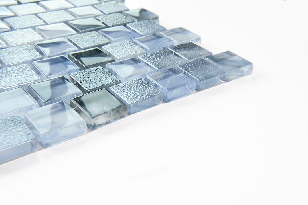 Crystal Stromboli Sky Blue 1x1 Brick Glass Tile Fusion