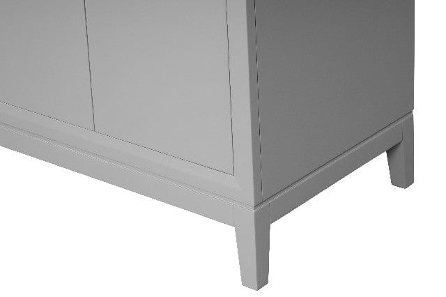 Luton 36" Light Gray Vanity Combo with Snow White Quartz Top Horizon Tile