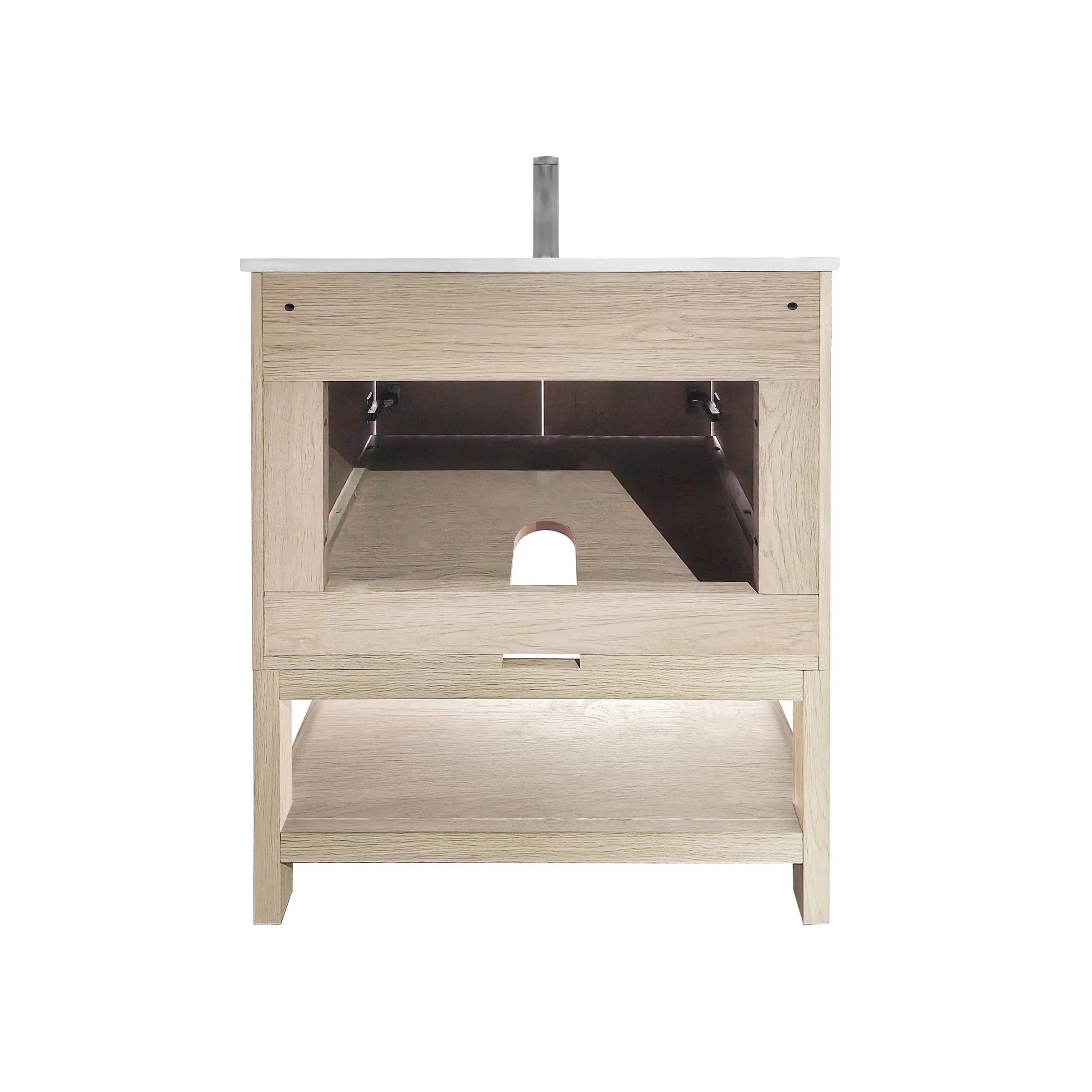 Mena 30" Single Vanity With Porcelain Top Horizon Tile