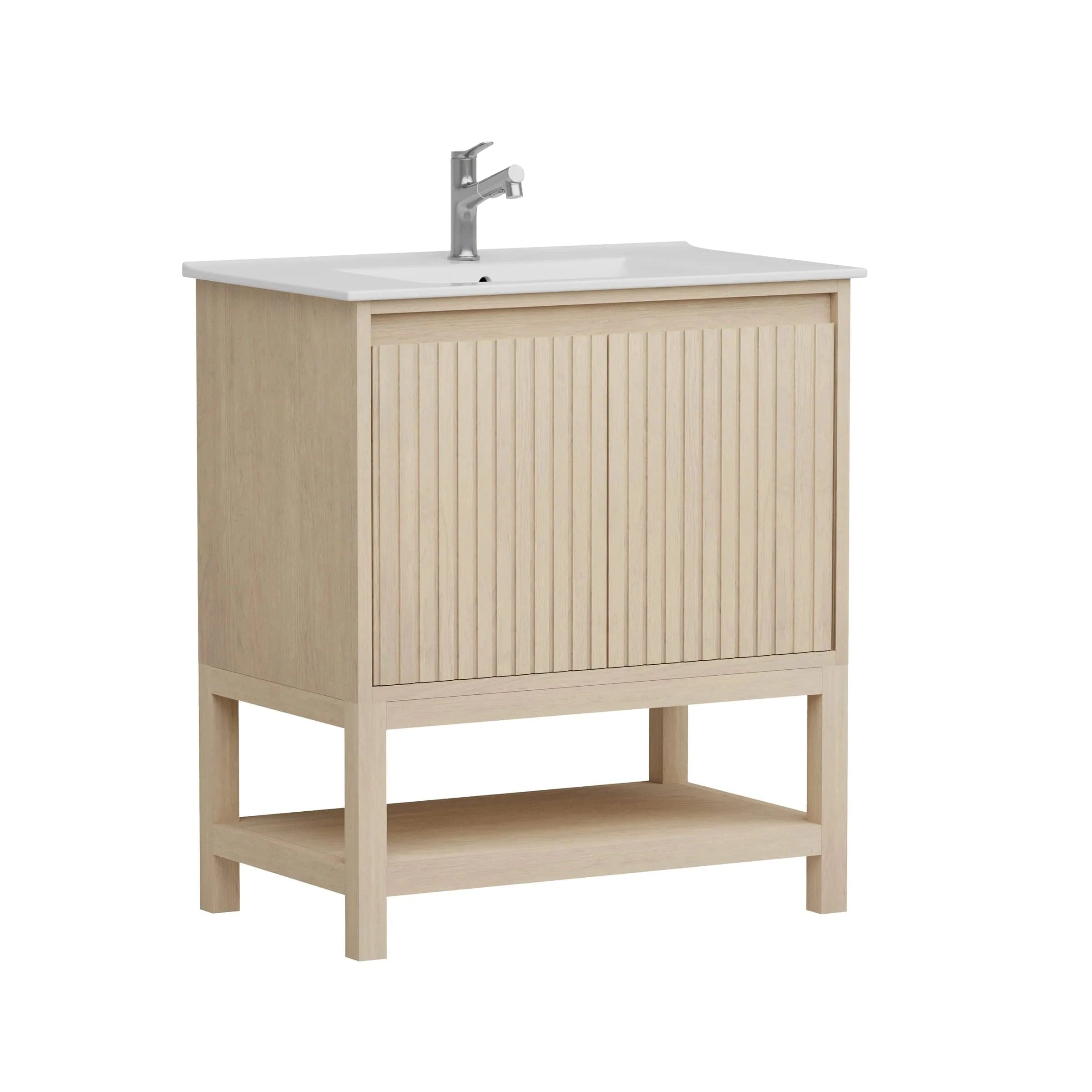 Mena 30" Single Vanity With Porcelain Top Horizon Tile