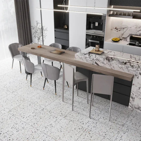 Terrazzo Vicenza Grey 24x24 Honed Tile Matrix Mosaics