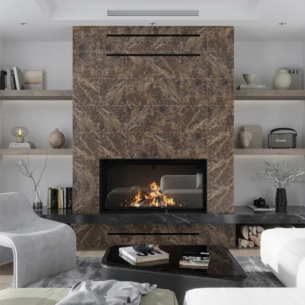 Velanza Bruno Brown 12x12 Matte Porcelain Tile Matrix Mosaics