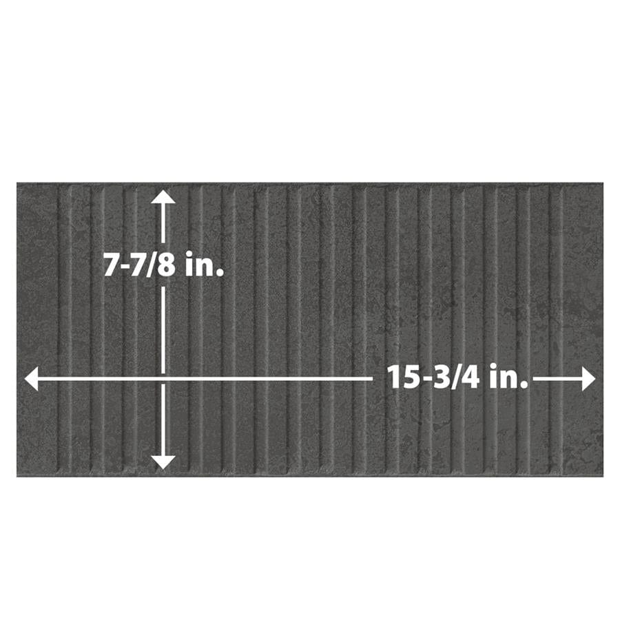 Kings Loft Black 8x15.75 Ceramic Tile Merola