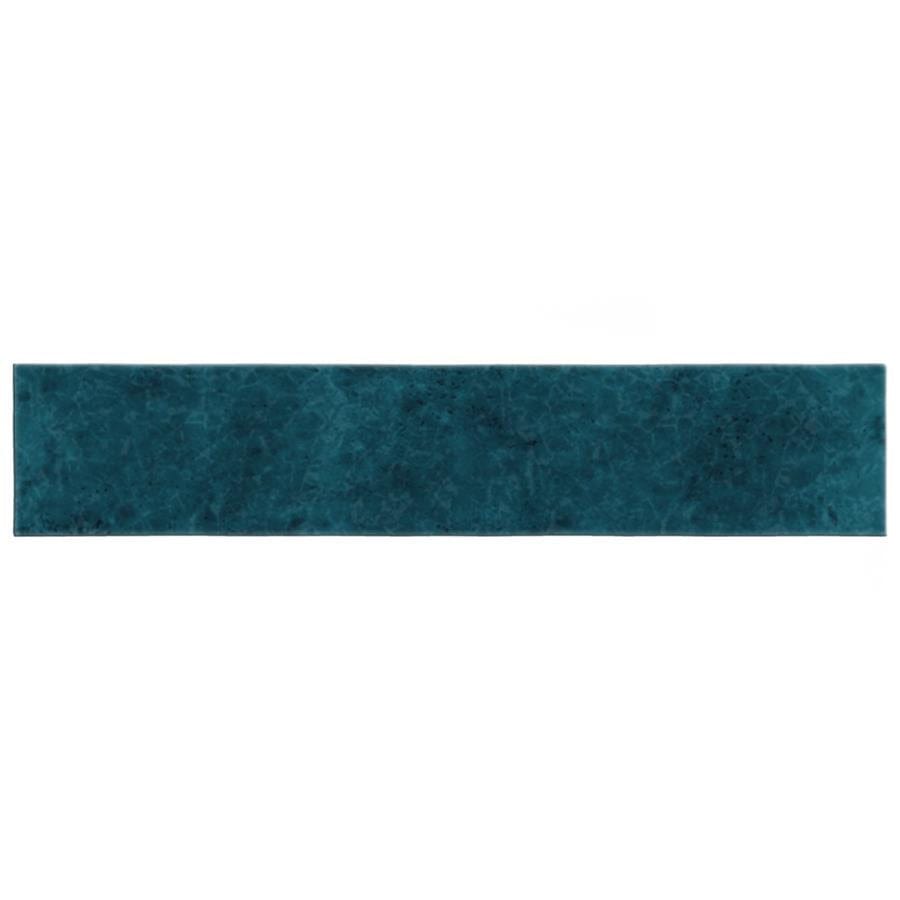 Menorca Amun Blue 2.5x13 Glossy Ceramic Tile Merola