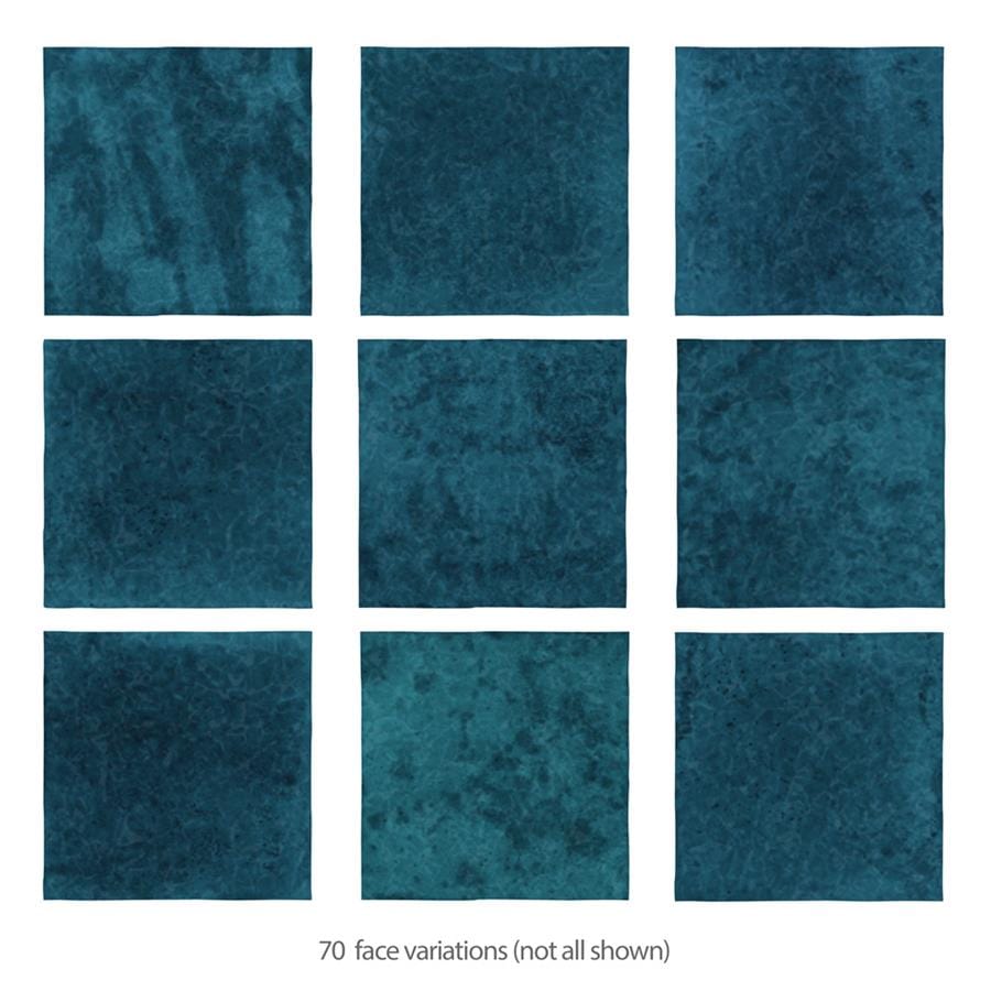 Menorca Amun Blue 4x4 Glossy Ceramic Tile Merola