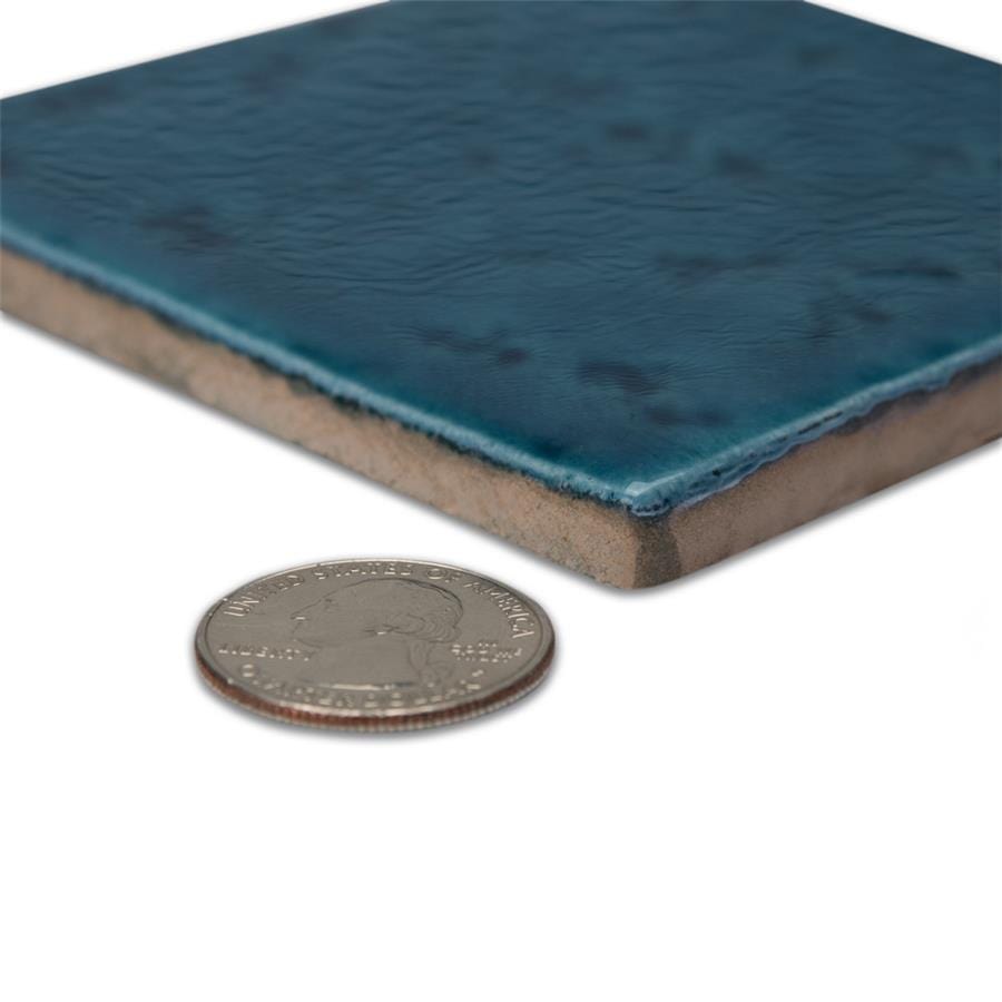 Menorca Amun Blue 4x4 Glossy Ceramic Tile Merola