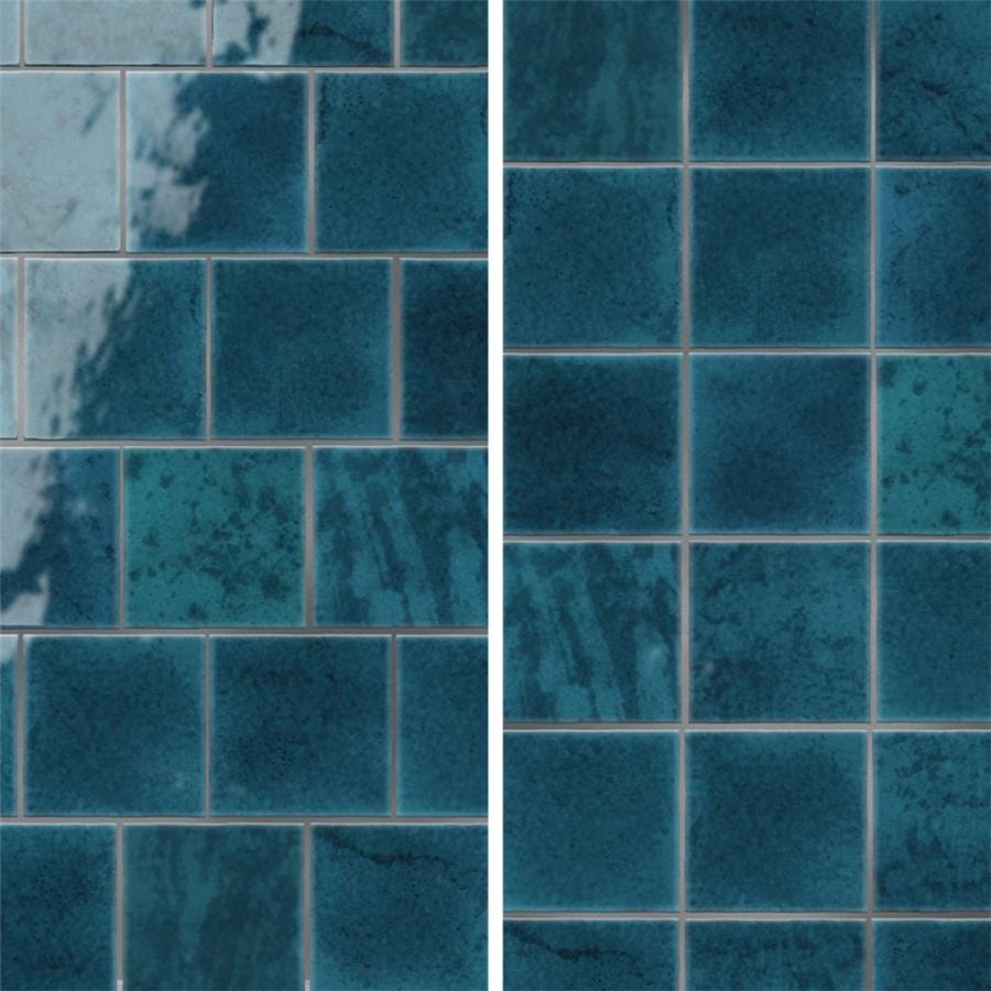Menorca Amun Blue 4x4 Glossy Ceramic Tile Merola