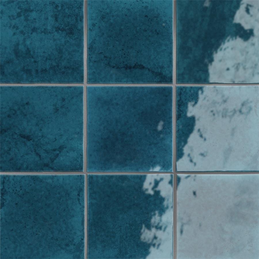 Menorca Amun Blue 4x4 Glossy Ceramic Tile Merola
