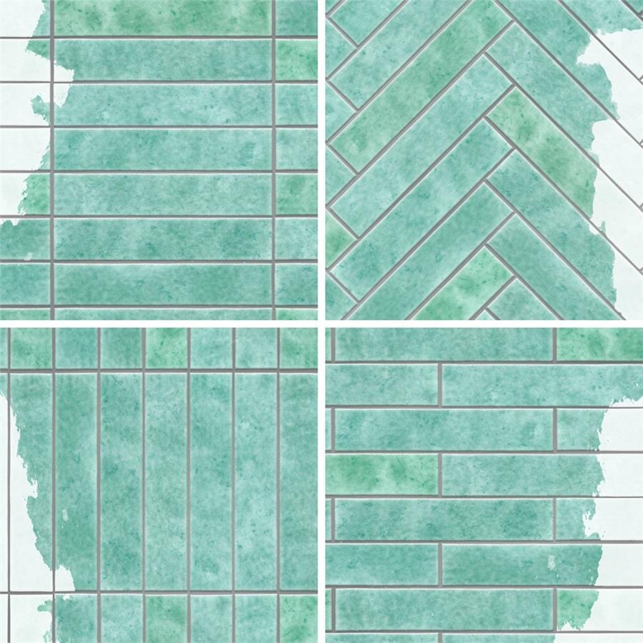 Menorca Aqua 2.5x13 Glossy Ceramic Tile Merola