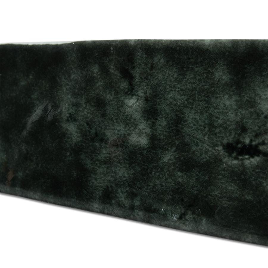 Menorca Forest Black 2.5x13 Glossy Ceramic Tile Merola