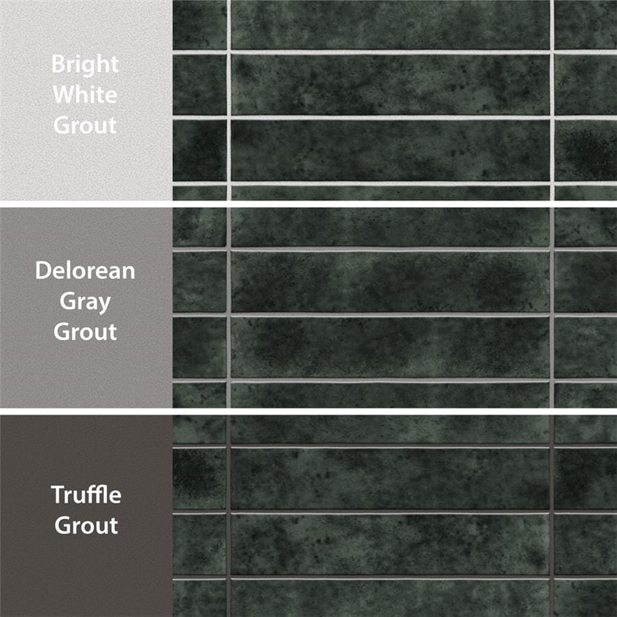 Menorca Forest Black 2.5x13 Glossy Ceramic Tile Merola