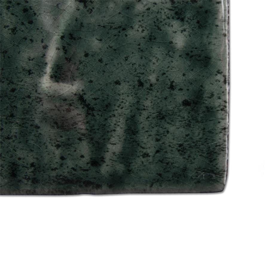 Menorca Forest Black 4x4 Glossy Ceramic Tile Merola