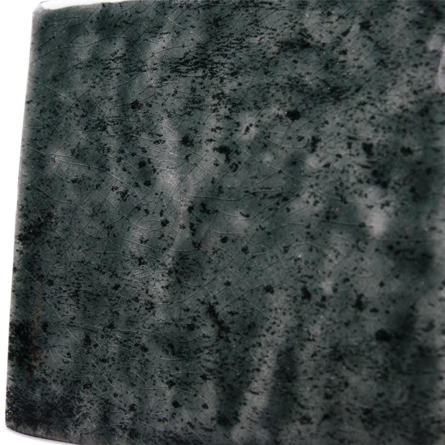 Menorca Forest Black 4x4 Glossy Ceramic Tile Merola