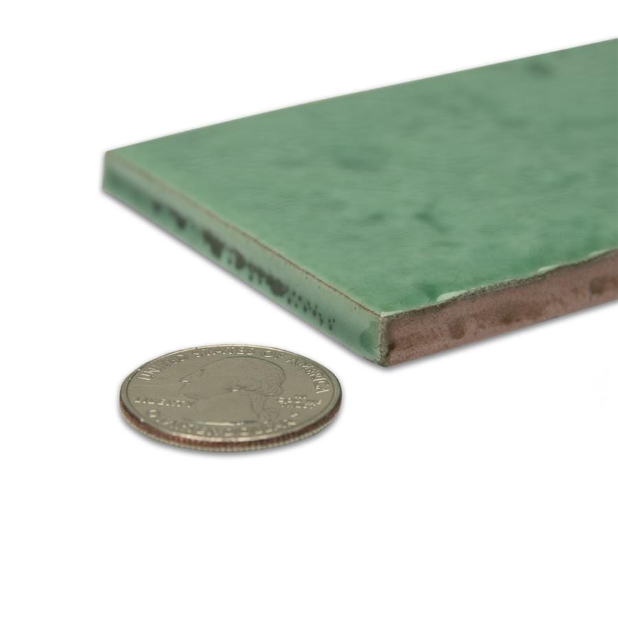 Menorca Lake Green 2.5x13 Glossy Ceramic Tile Merola