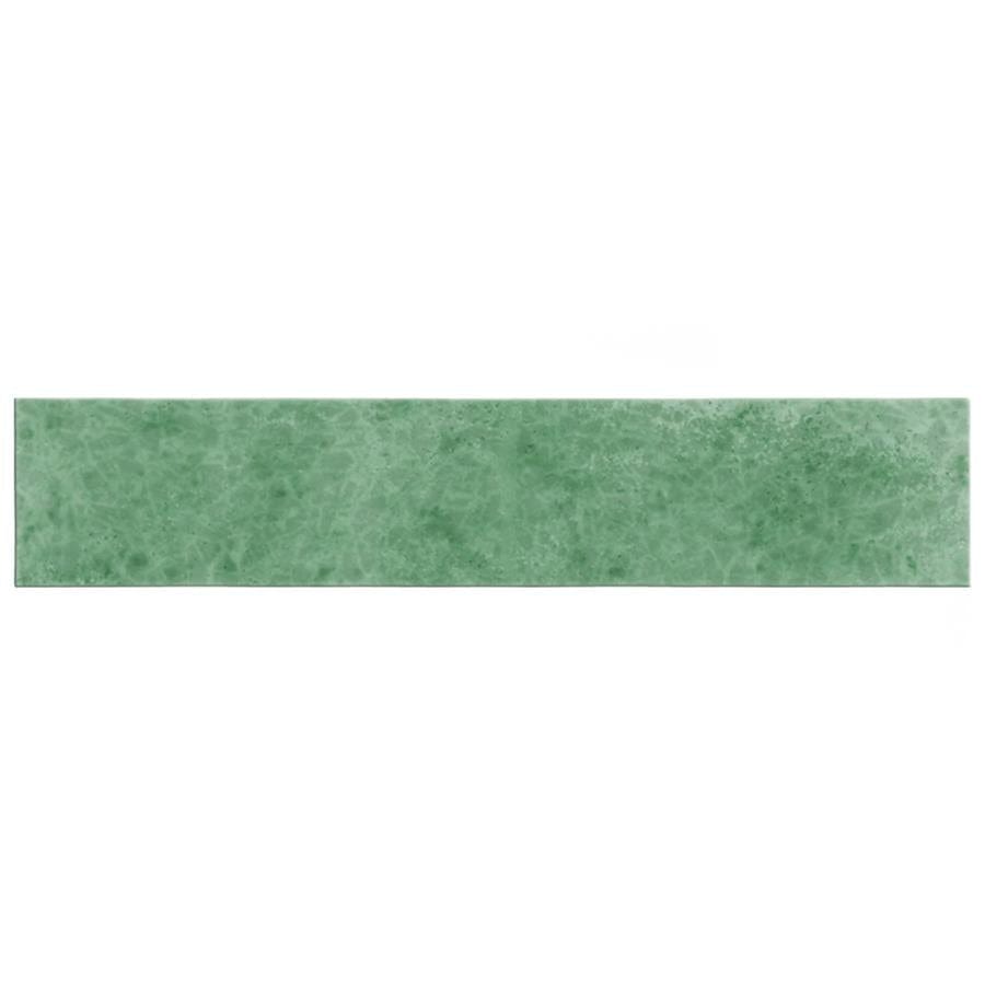 Menorca Lake Green 2.5x13 Glossy Ceramic Tile Merola