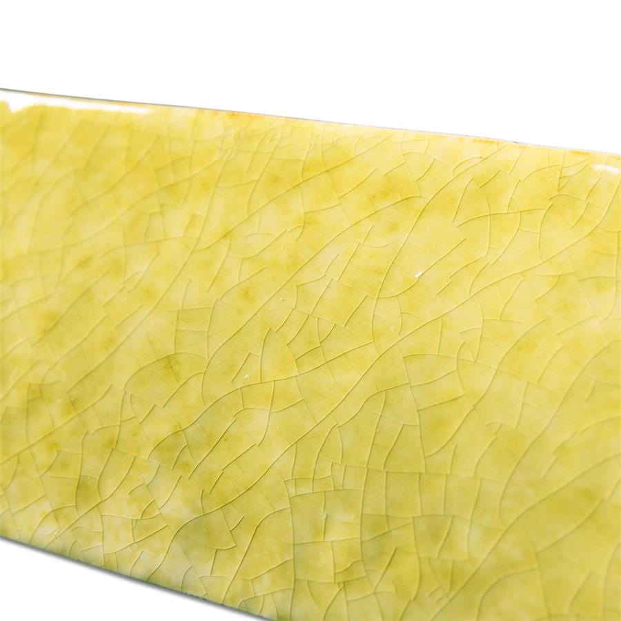Menorca Lemon Yellow 2.5x13 Glossy Ceramic Tile Merola