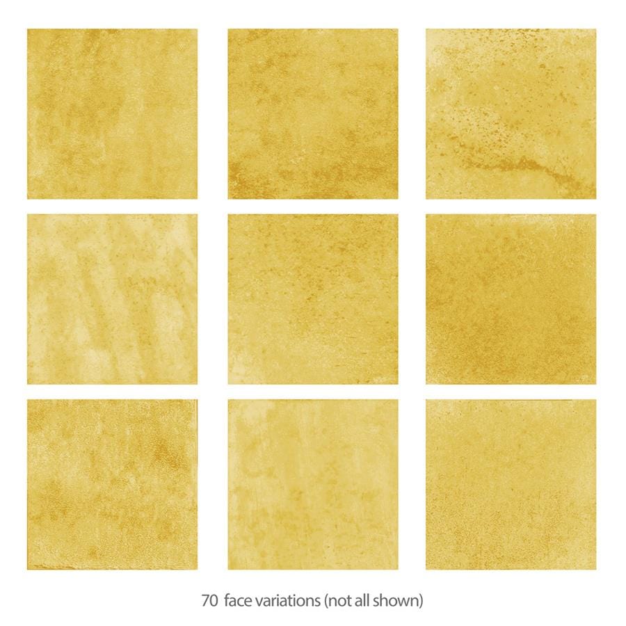 Menorca Lemon Yellow 4x4 Glossy Ceramic Tile Merola