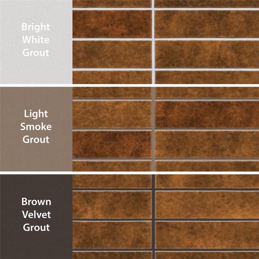 Menorca Rust Brown 2.5x13 Glossy Ceramic Tile Merola