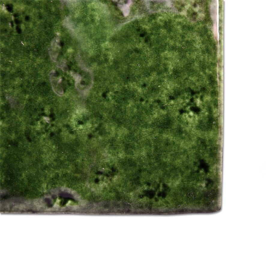Menorca Tourmaline Green 4x4 Glossy Ceramic Tile Merola