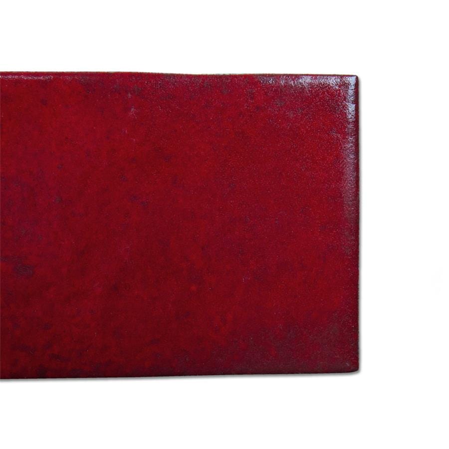 Menorca Volcano Red 2.5x13 Glossy Ceramic Tile Merola