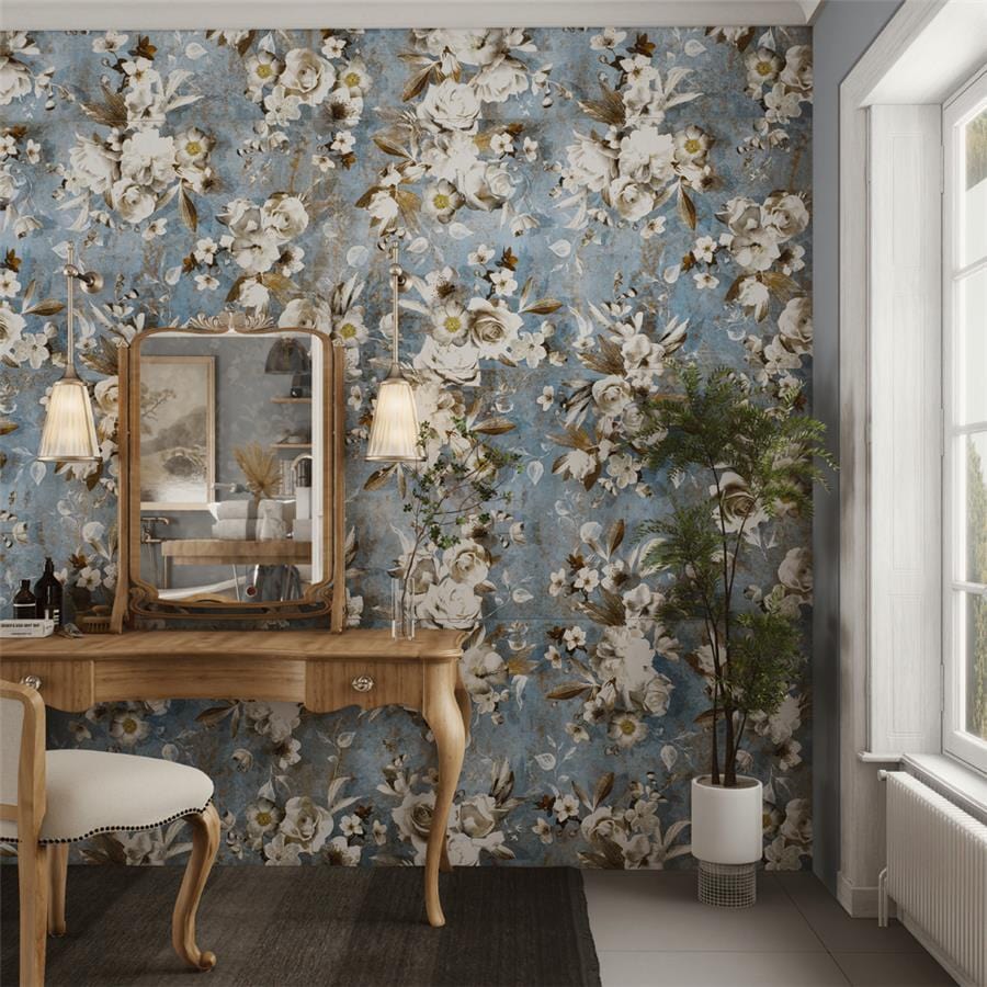 Parete Setoso Blue 23.5x47 Porcelain Tile Merola