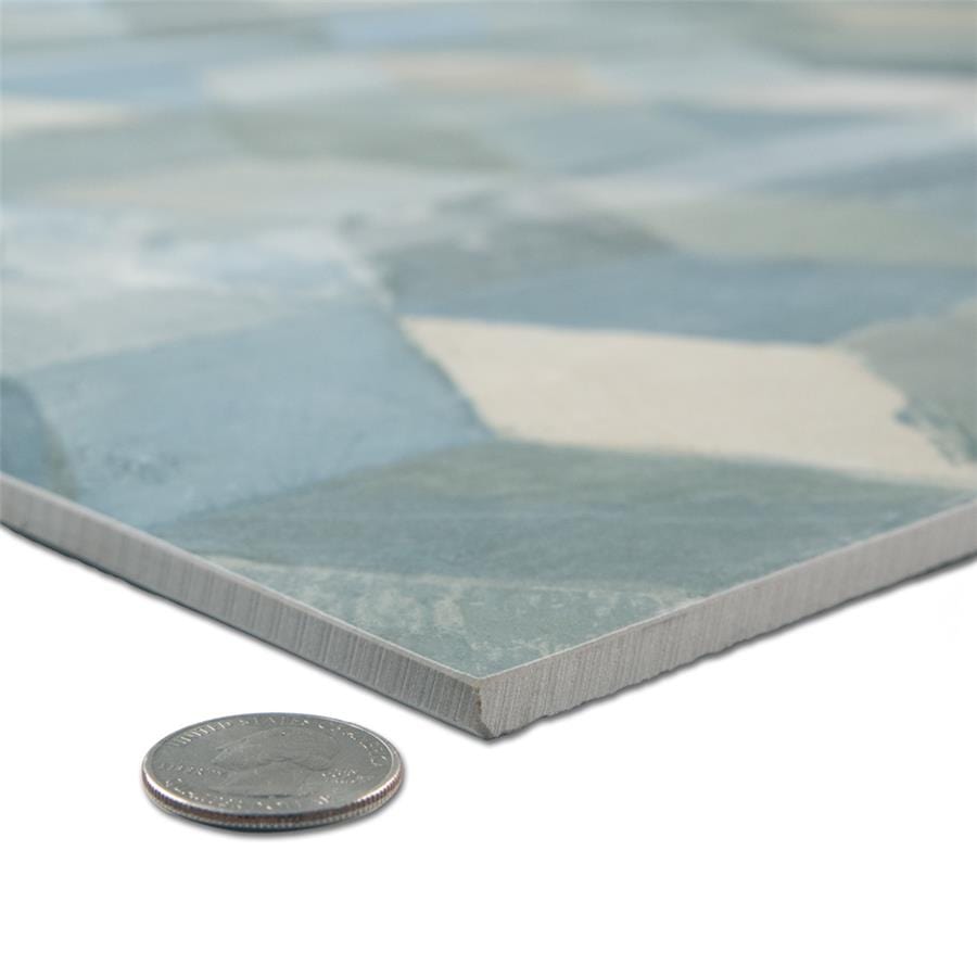 Pictura Faber Aquileia Blue 23.5x47 Porcelain Tile Merola