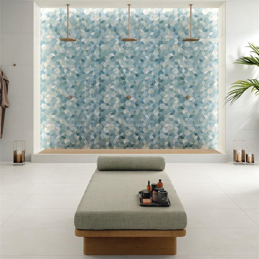Pictura Faber Aquileia Blue 23.5x47 Porcelain Tile Merola