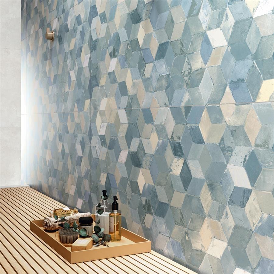 Pictura Faber Aquileia Blue 23.5x47 Porcelain Tile Merola