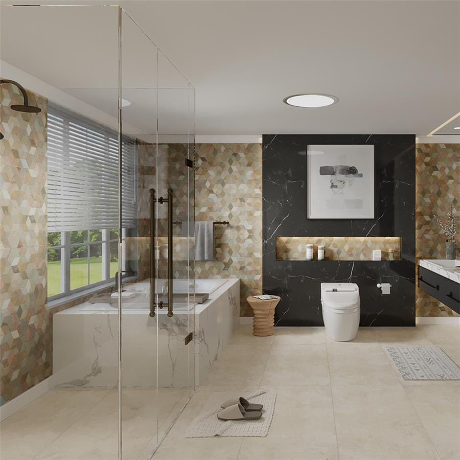Pictura Faber Canosa Beige 23.5x47 Porcelain Tile Merola
