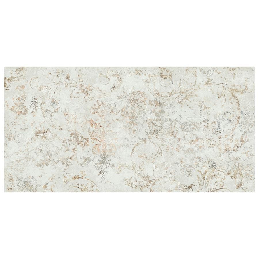 Pictura Frammenti White 23.5x47 Porcelain Tile Merola