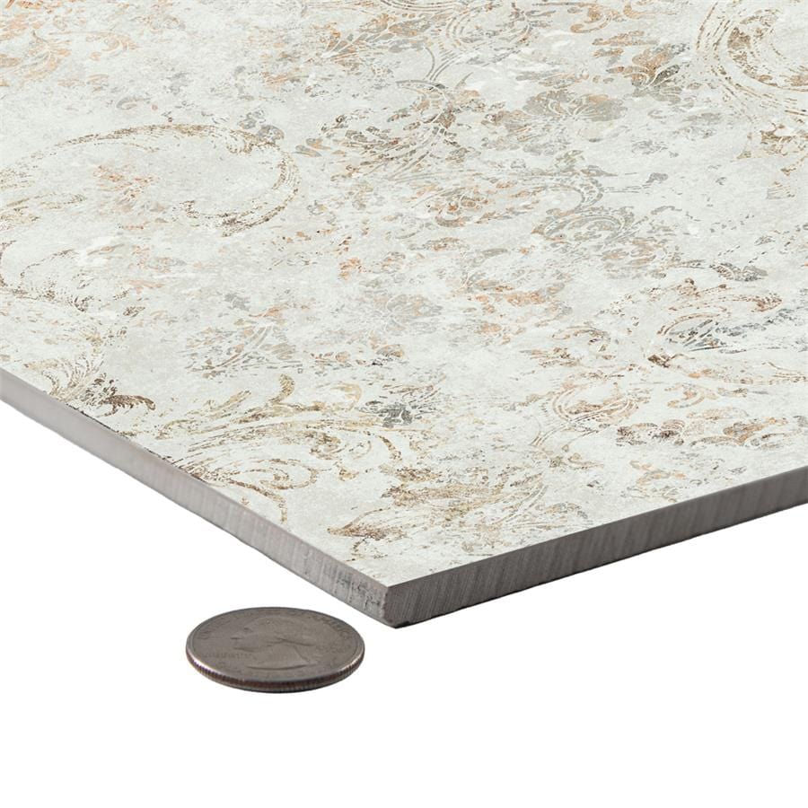 Pictura Frammenti White 23.5x47 Porcelain Tile Merola