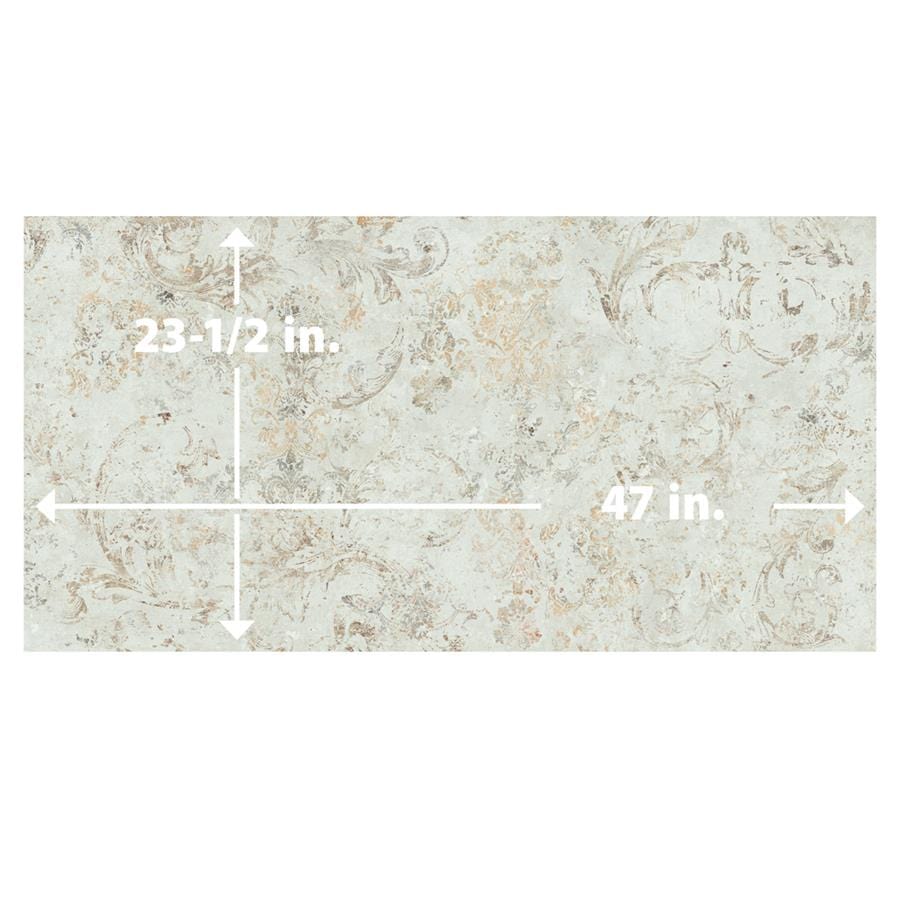 Pictura Frammenti White 23.5x47 Porcelain Tile Merola