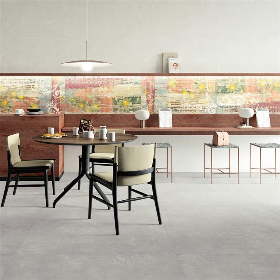 Pictura Luni White 23.5x47 Porcelain Tile Merola