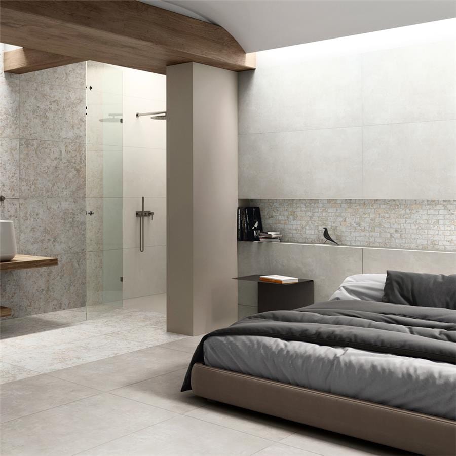 Pictura Luni White 23.5x47 Porcelain Tile Merola