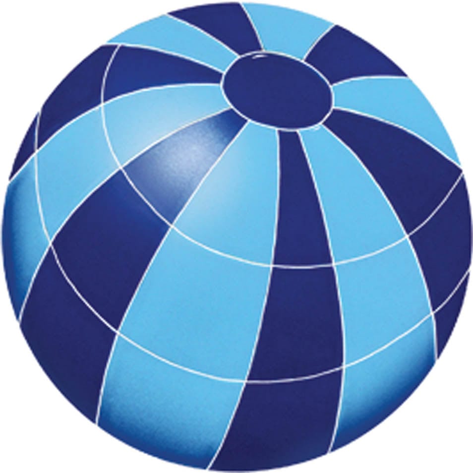 Beach Ball Blue 11" Ceramic Mosaics Pool Tile Ocean Pool Mosaics