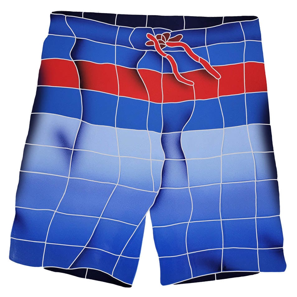 Board Shorts Blue Ceramic Mosaics Pool Tile Ocean Pool Mosaics