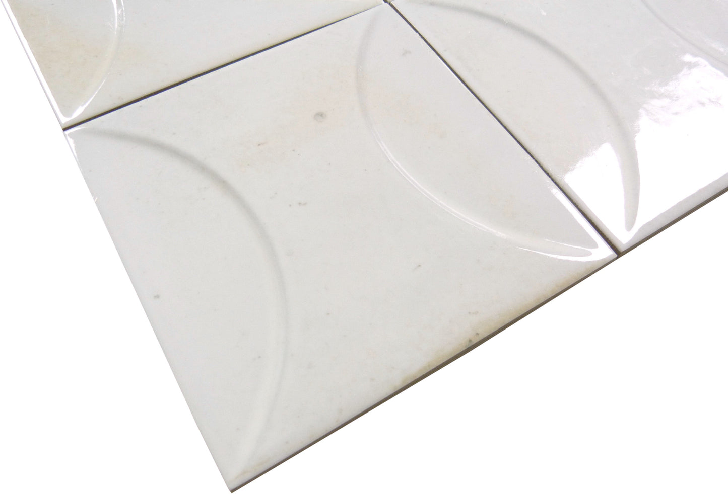 Boutique Antique White Relief 6x6 Porcelain Tile Ocean Pool Mosaics