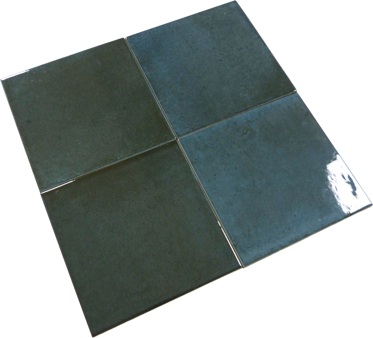 Boutique Prussian Blue Field 6x6 Porcelain Tile Ocean Pool Mosaics