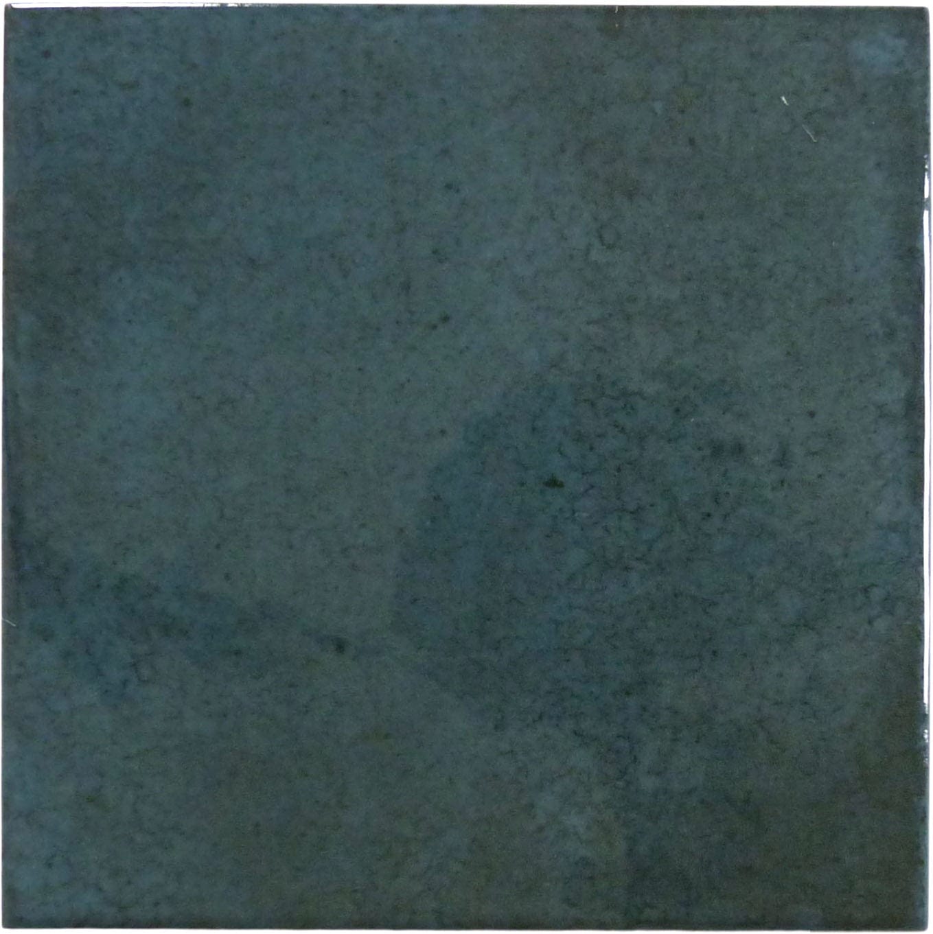 Boutique Prussian Blue Field 6x6 Porcelain Tile Ocean Pool Mosaics