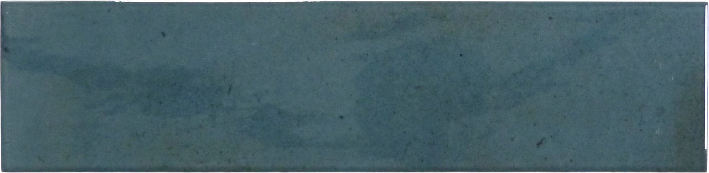 Boutique Prussian Blue Field 3x12 Porcelain Tile Ocean Pool Mosaics