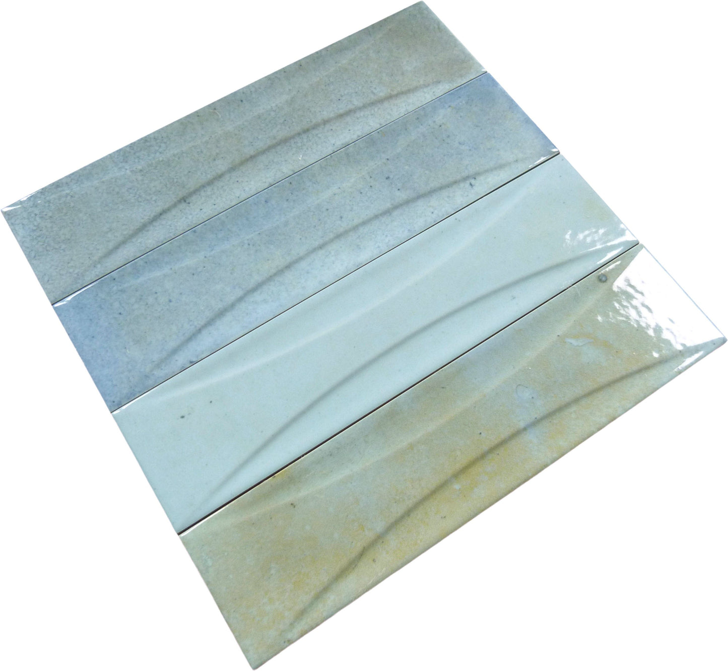 Boutique Verdigris Relief 3x12 Porcelain Tile Ocean Pool Mosaics