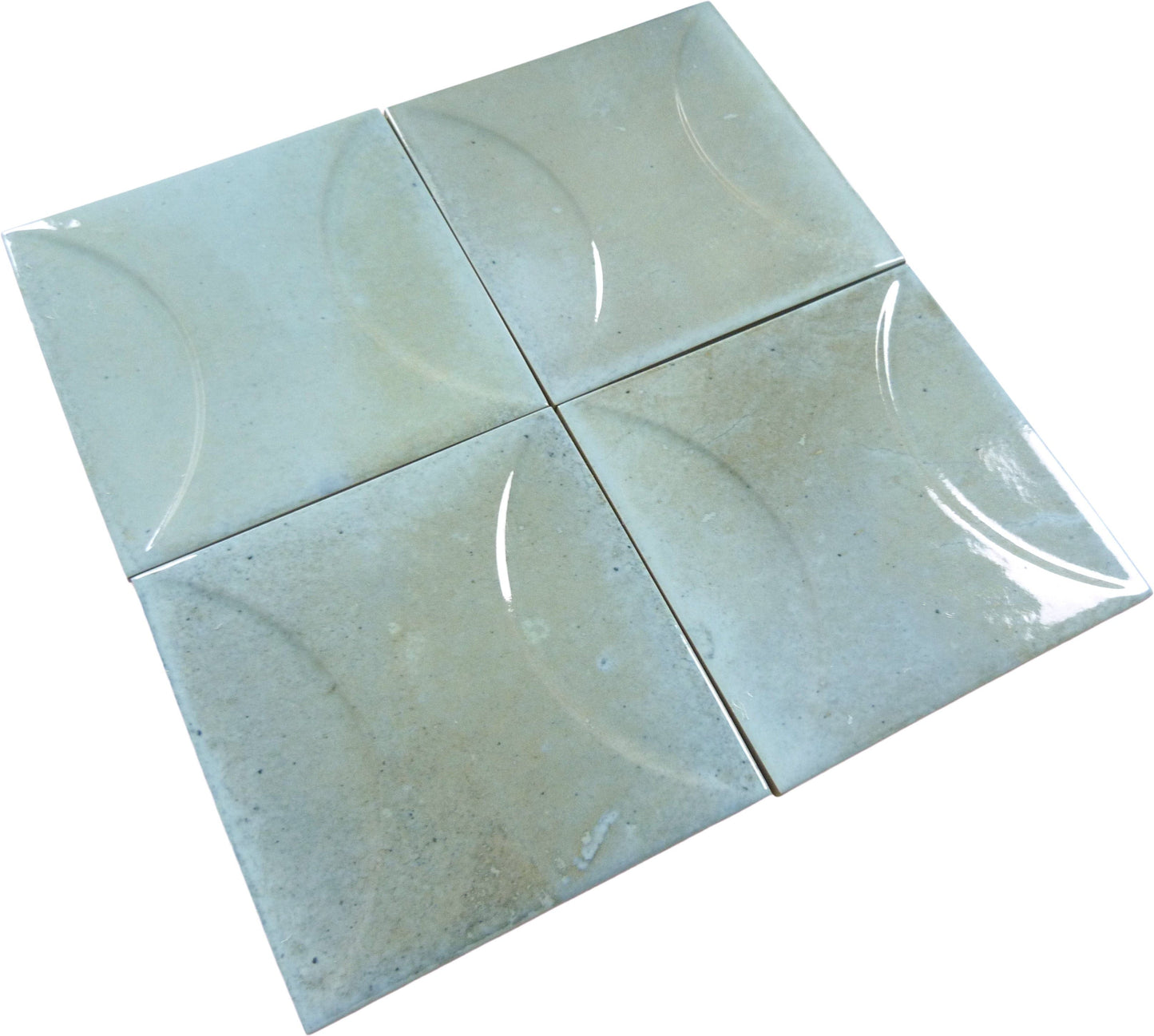 Boutique Verdigris Relief 6x6 Porcelain Tile Ocean Pool Mosaics
