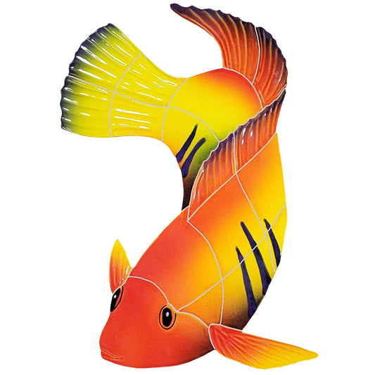 Flame Angelfish 14x11 Ceramic Mosaics Pool Tile Ocean Pool Mosaics