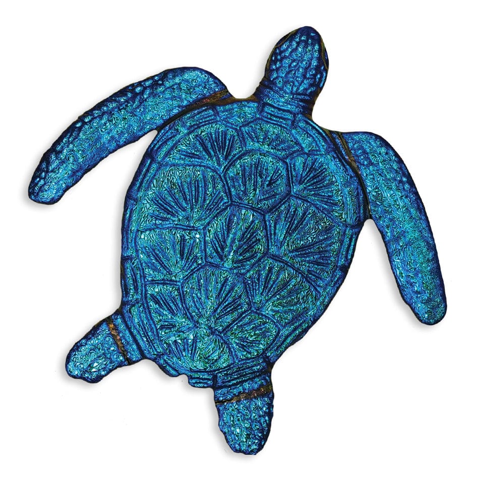 Fusion Loggerhead Turtle Sapphire 6" Porcelain Mosaics Pool Tile Ocean Pool Mosaics